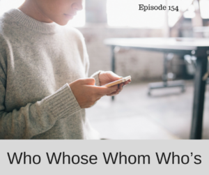 Who Whose Whom Who’s – AIRC154