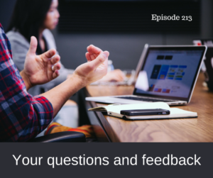 Your questions and feedback – AIRC213