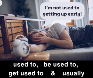 Used to, be used to, get used to and usually in English – AIRC489