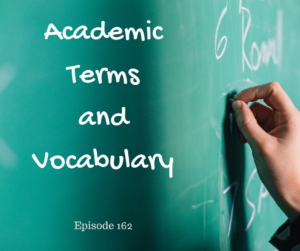 Academic Terms and Vocabulary – AIRC162